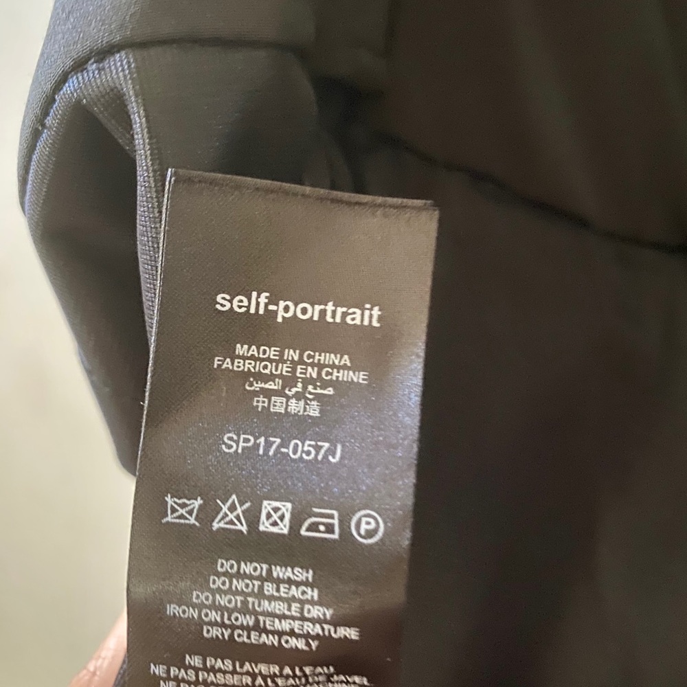 Self-Portrait Asymmetrical Ruffle Striped Jumpsuit - Picture 11 of 11